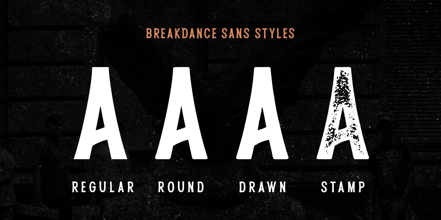 Beispiel einer Breakdance Reborn-Schriftart #5